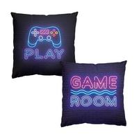 DEKOKISSEN 2er-Set Neon Game Room Controller Duo 40/40 cm - Pink, Textil (40/40cm) - Bilderwelten