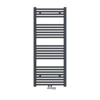 HEIZKÖRPER wasserführender Handtuchheizkörper Anthrazit 120/50/3 cm - Anthrazit, Metall (50/120/3cm) - EMKE