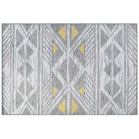 KURZFLOR-TEPPICH Kargi 200/140 cm - Grau, Kunststoff (140/200cm) - Beliani