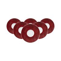 UNTERTASSEN Life Christmas rot ø 16,4 cm 6er Set - Rot, Keramik (16.4cm) - Seltmann Weiden