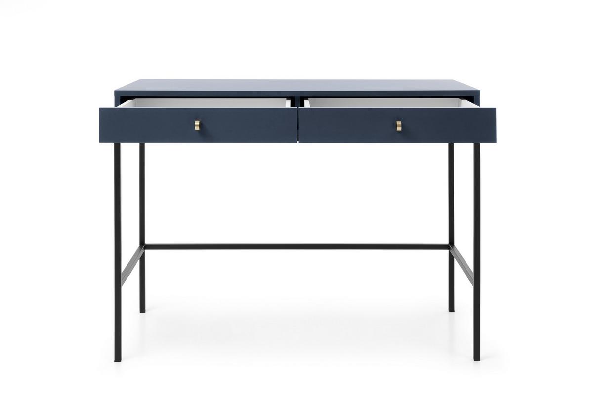 KONSOLENTISCH MONDO 104/78/50 cm mit Schubladen, Blau - Blau, Holzwerkstoff (50/104/78cm) - MASSENO