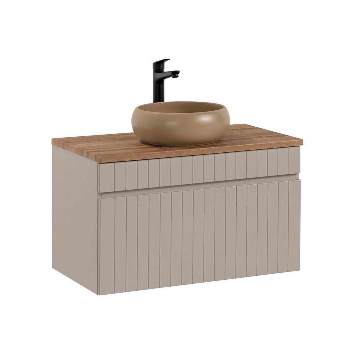 WASCHTISCH 80.4cm Zelie Kaschmir - Beige, Holzwerkstoff (80.4/48/46cm) - Petits-meubles