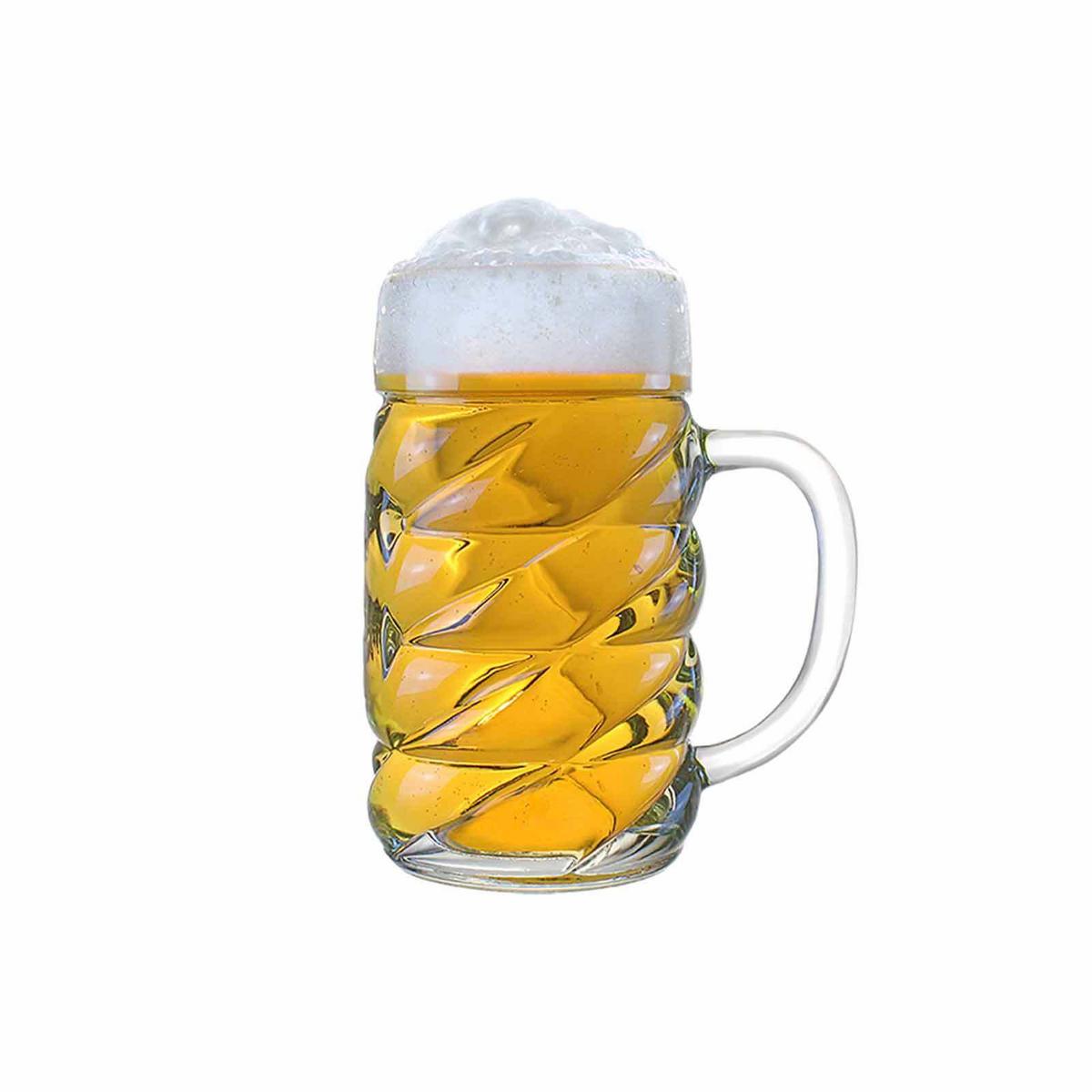 BIERKRÜGE Diamond transparent 4er Set - Transparent, Glas (0.001L) - Stölzle Lausitz