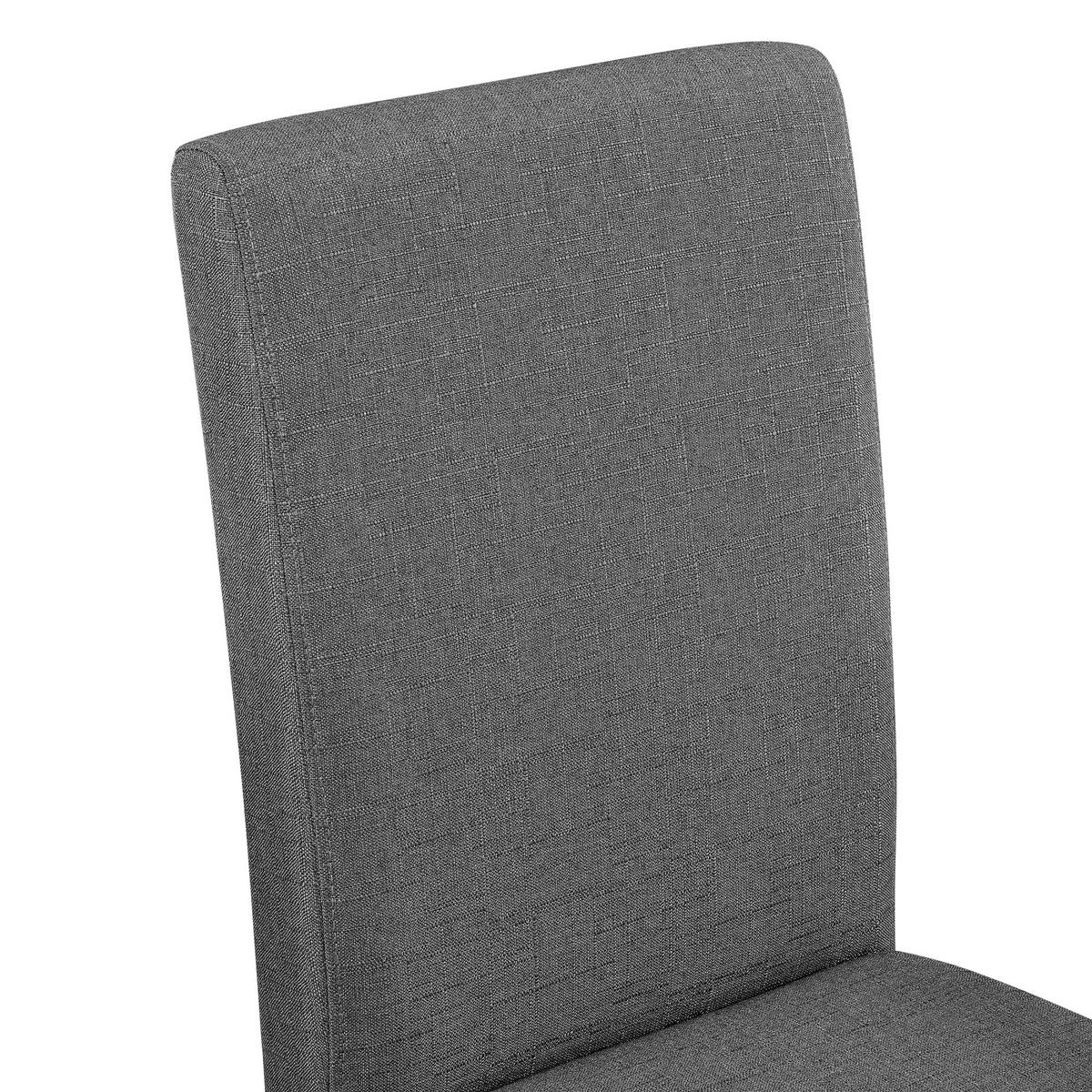ESSZIMMERSTUHL-SET HAMBURG 2 TLG. - Schwarz/Grau, Holz/Textil (43/89/54cm) - [en.casa]