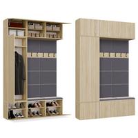 GARDEROBENSCHRANK modern, Schrank Set Kleiderschrank - Schuhschrank Sonoma Eiche 150/238/35 - Sonoma Eiche, Holzwerkstoff (150/238/35cm) - RAUMHIRSCH FURNITURE