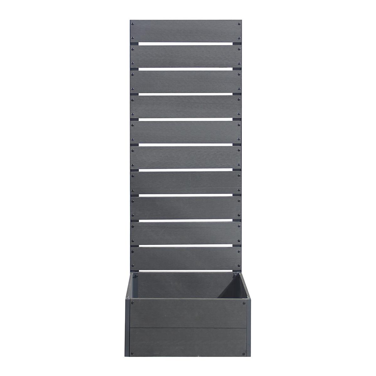 BLUMENKASTEN Heerde - Grau, Kunststoff (56/150/38cm) - [en.casa]