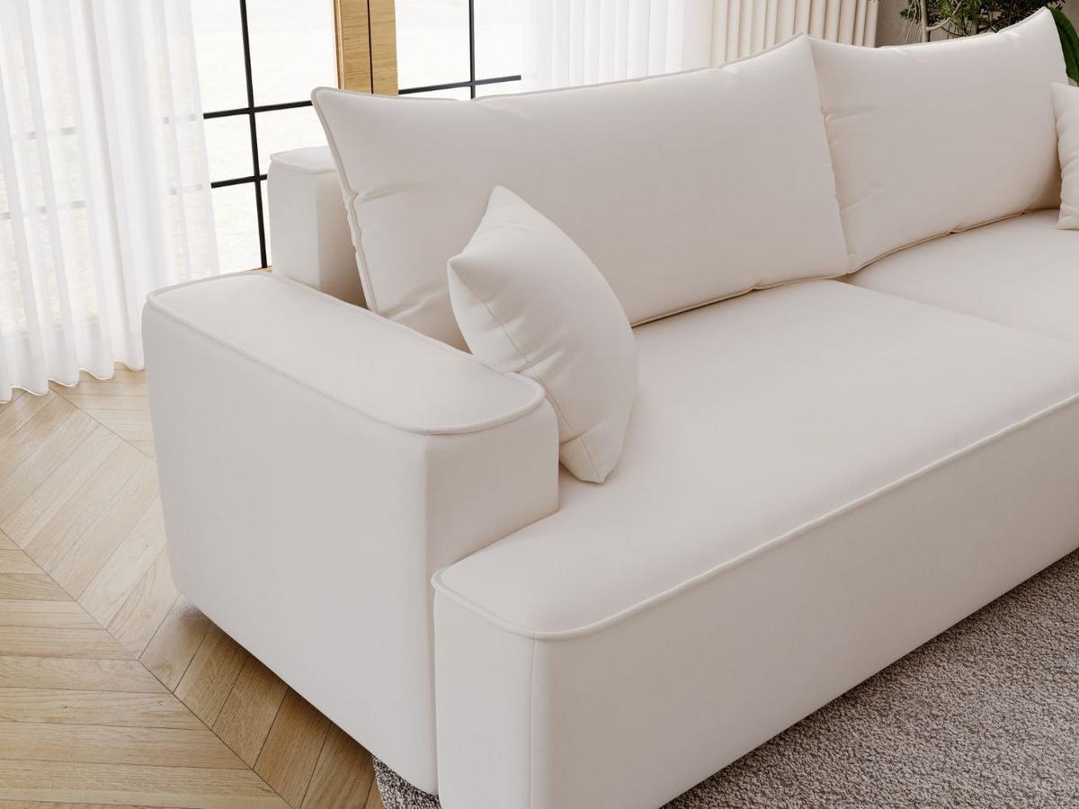 ECKSOFA California Creme Rechts - Creme, Holz/Textil (270/165cm) - Graingold