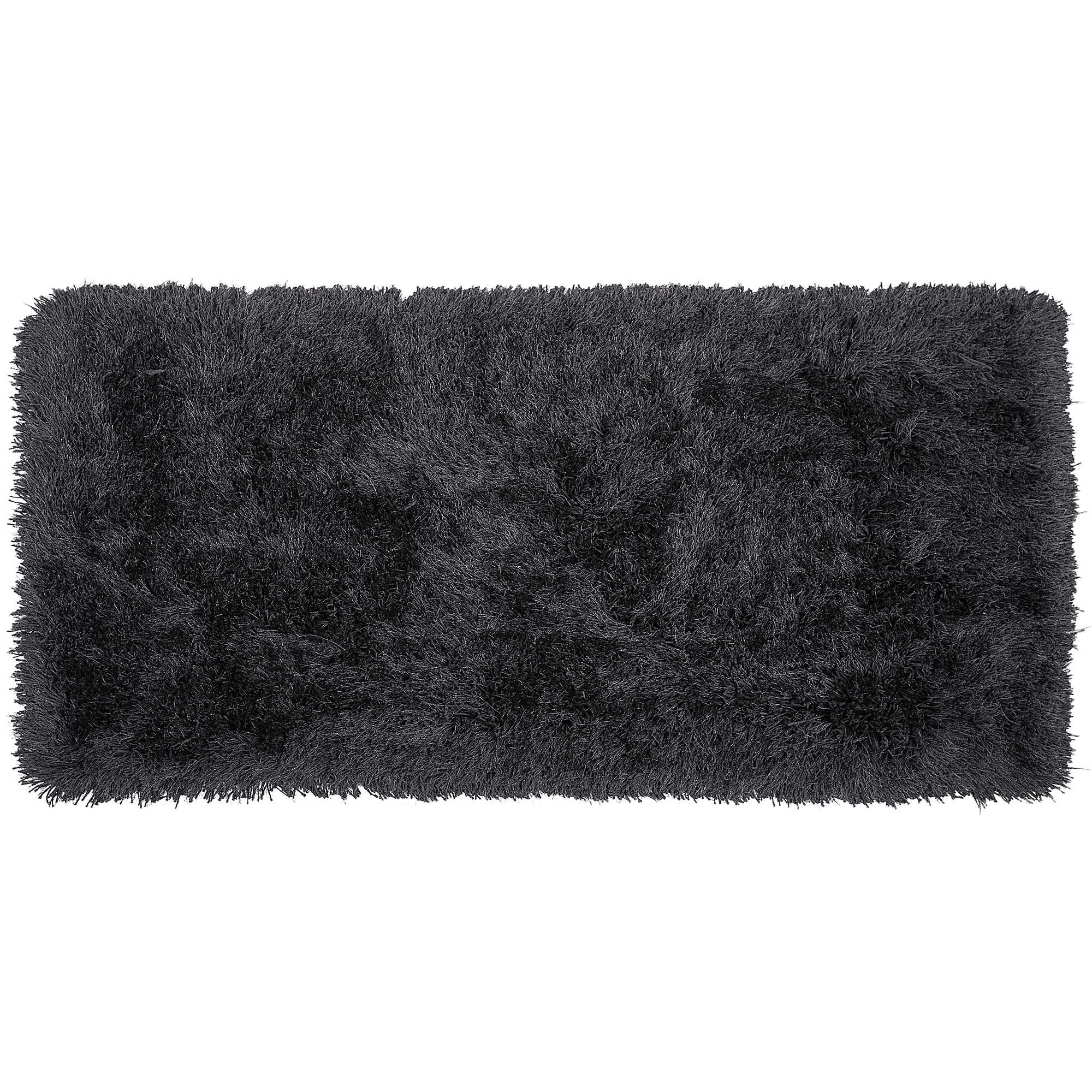 SHAGGY-TEPPICH Cide 150/80 cm - Schwarz, Kunststoff (80/150cm) - Beliani
