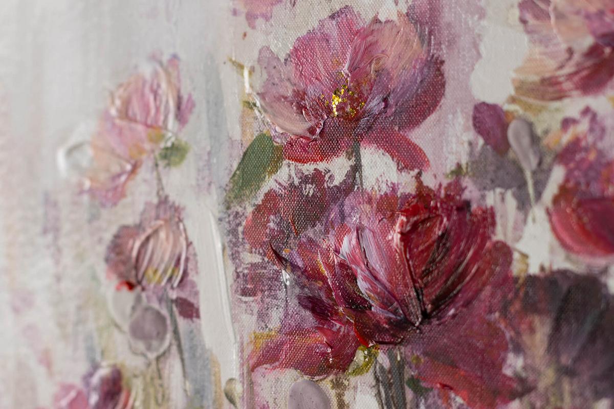 ACRYLBILD HANDGEMALT 120/60 cm - Pink, Holz/Textil (120/60cm) - KUNSTLOFT