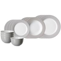 EINSTEIGER-SET Doppio Grau 16-tlg. - Grau, Keramik (2/2/2cm) - Ritzenhoff Breker
