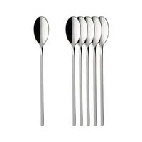 LATTE-MACCHIATO-LÖFFEL NewWave edelstahl 19,9 cm 6er Set - Silberfarben, Metall - Villeroy & Boch