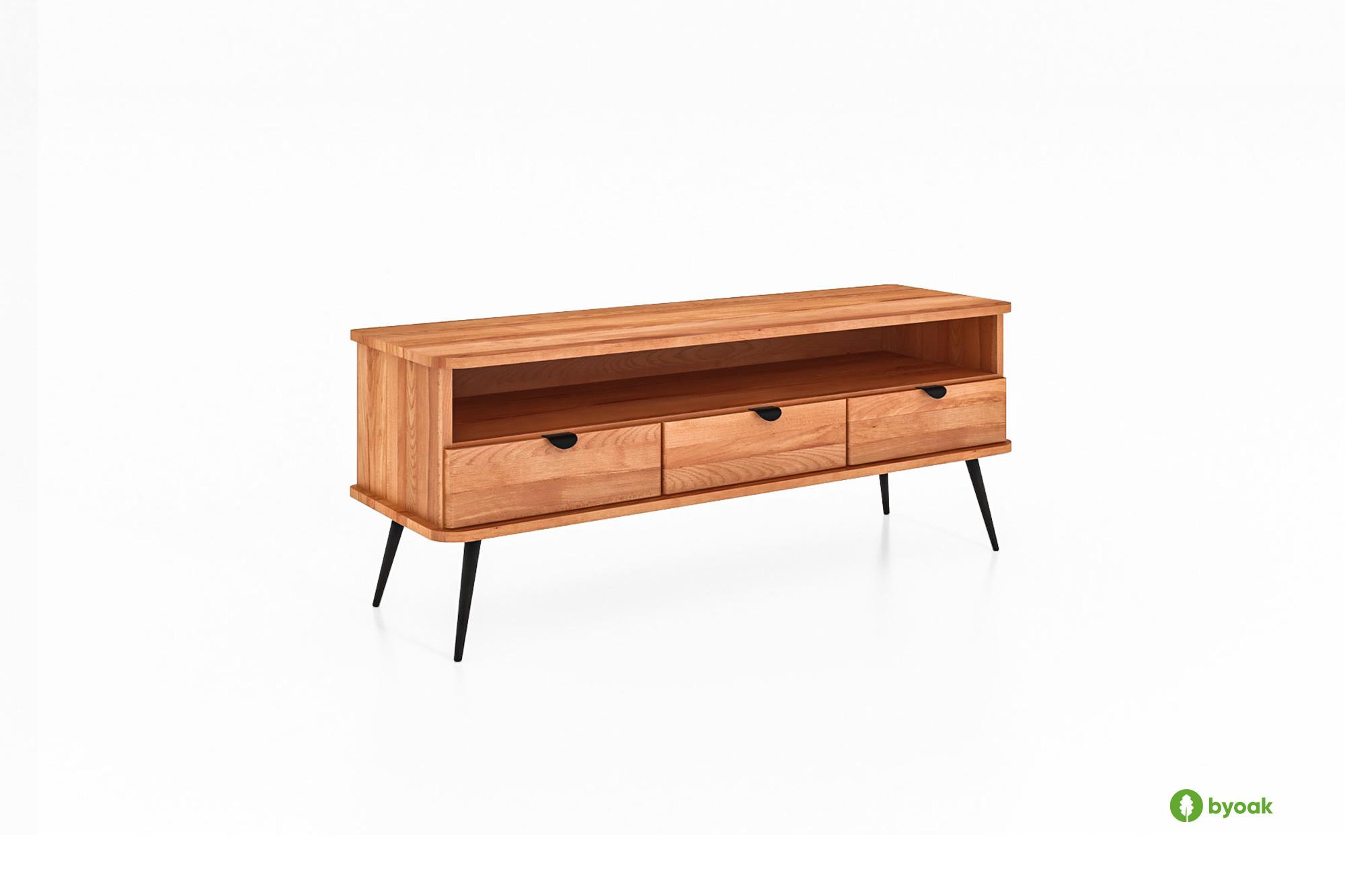 LOWBOARD LINA Kernbuche - Kernbuche, Holz (144/57/46cm) - byoak