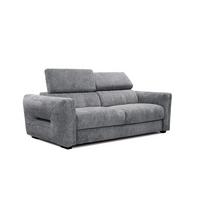 SOFA CALVERA 3-Sitzer, grau - Grau, Holzwerkstoff/Textil (204/79/106cm) - Wozimo