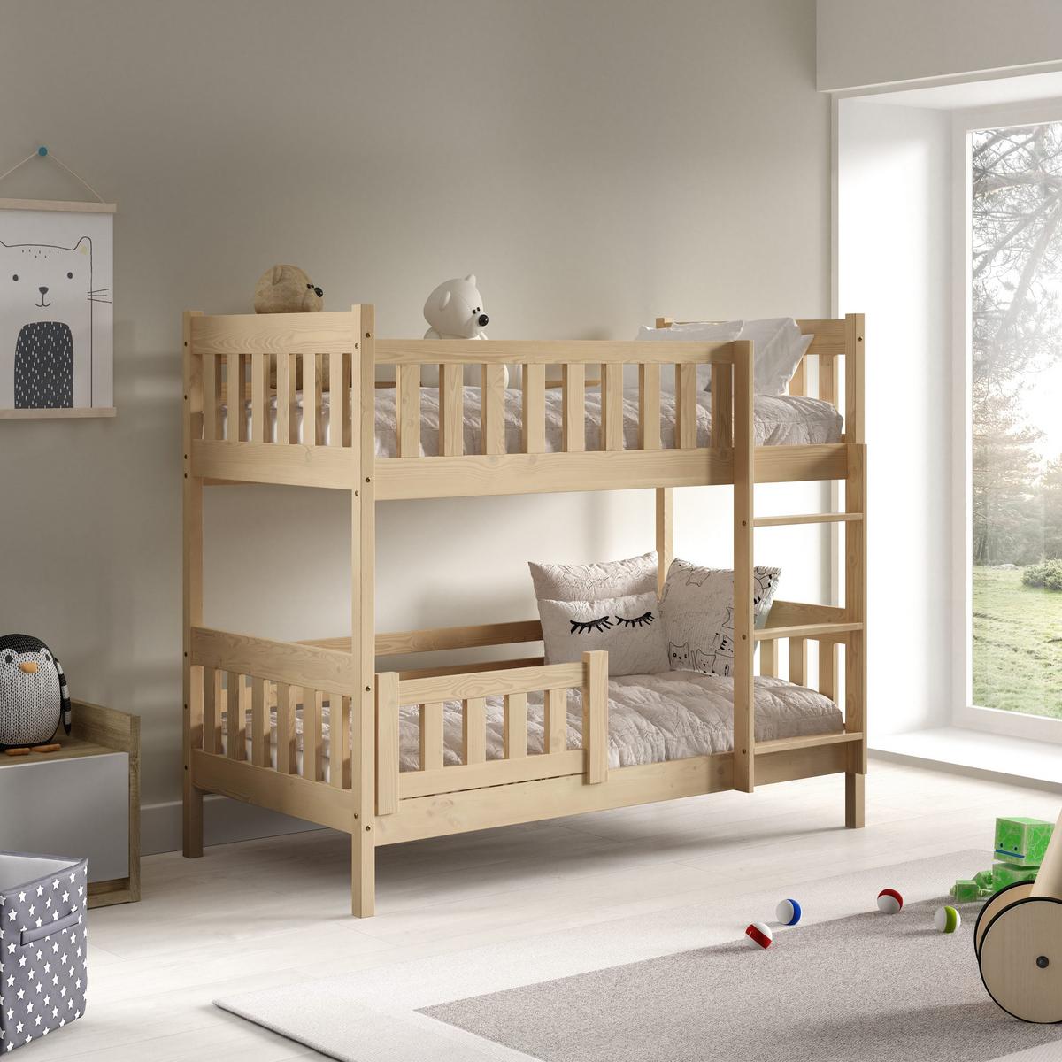ETAGENBETT LUCIA 80x190 cm Kieferfarben - Kieferfarben, Holz (80/190cm) - MASSENO