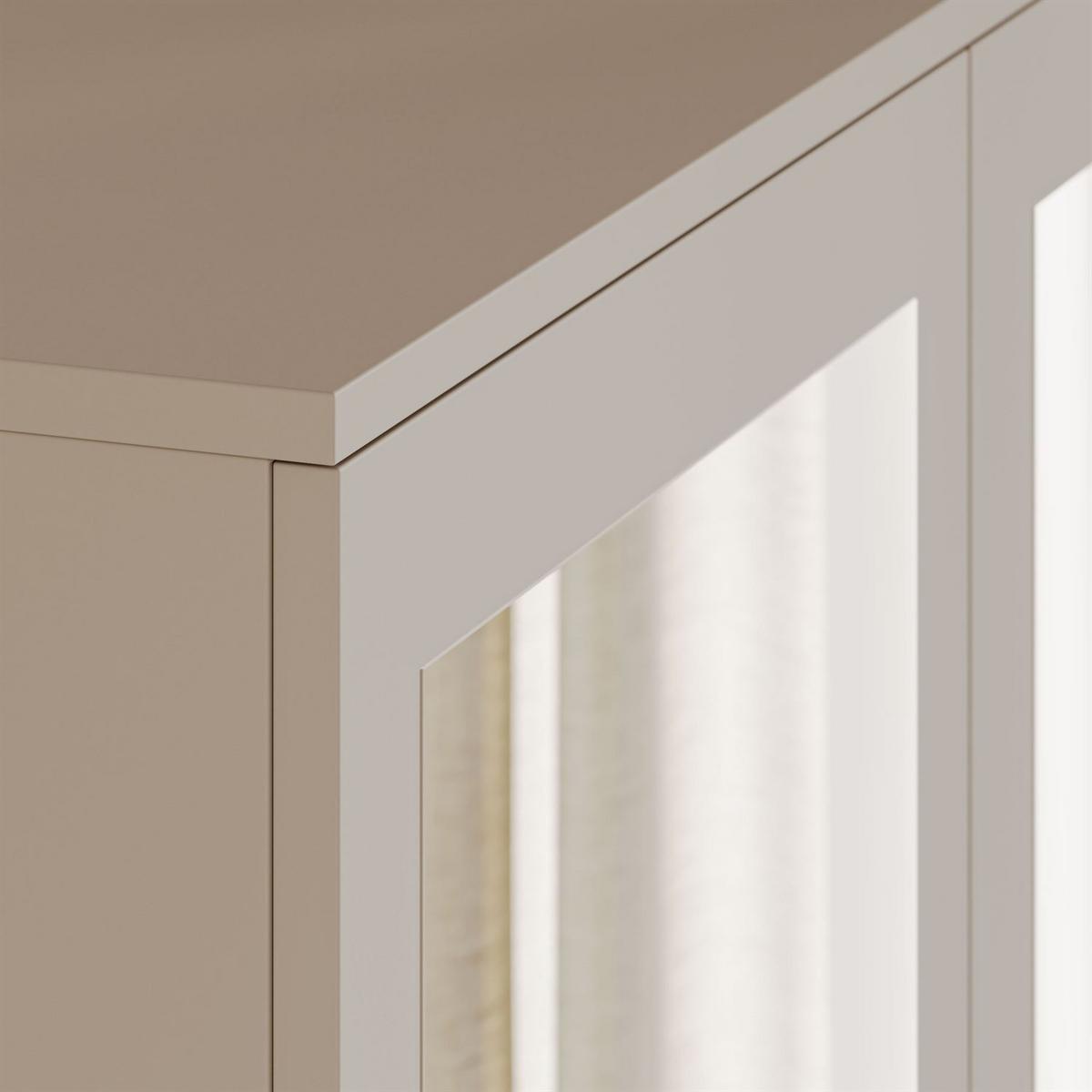 SCHRANK HANA SS-90 mit Spiegel Kaschmir - Kaschmir, Holzwerkstoff (90/180/50cm) - Lookway