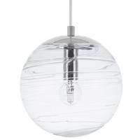 HÄNGELEUCHTE Mirna 16/16/120 cm - Transparent, Glas (16/16/120cm) - Beliani
