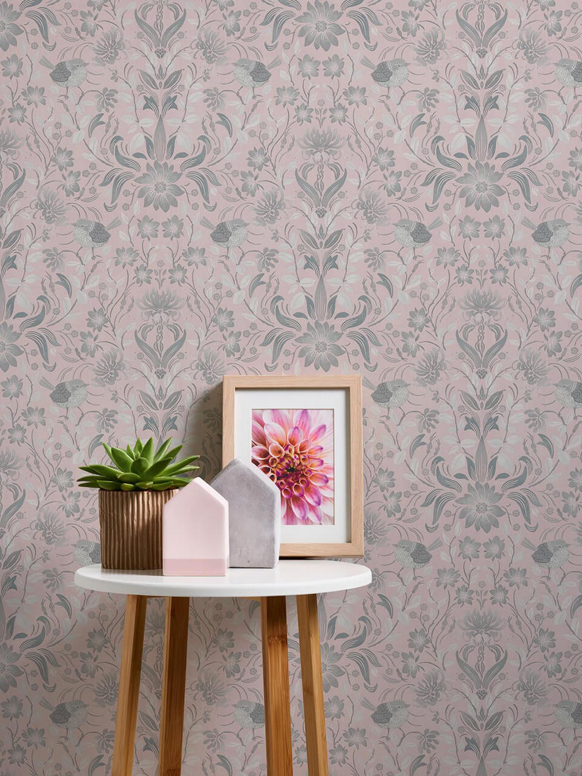 VLIESTAPETE Rosa 53/1005 cm - Pink, Kunststoff/Textil (53/1cm) - KUNSTLOFT