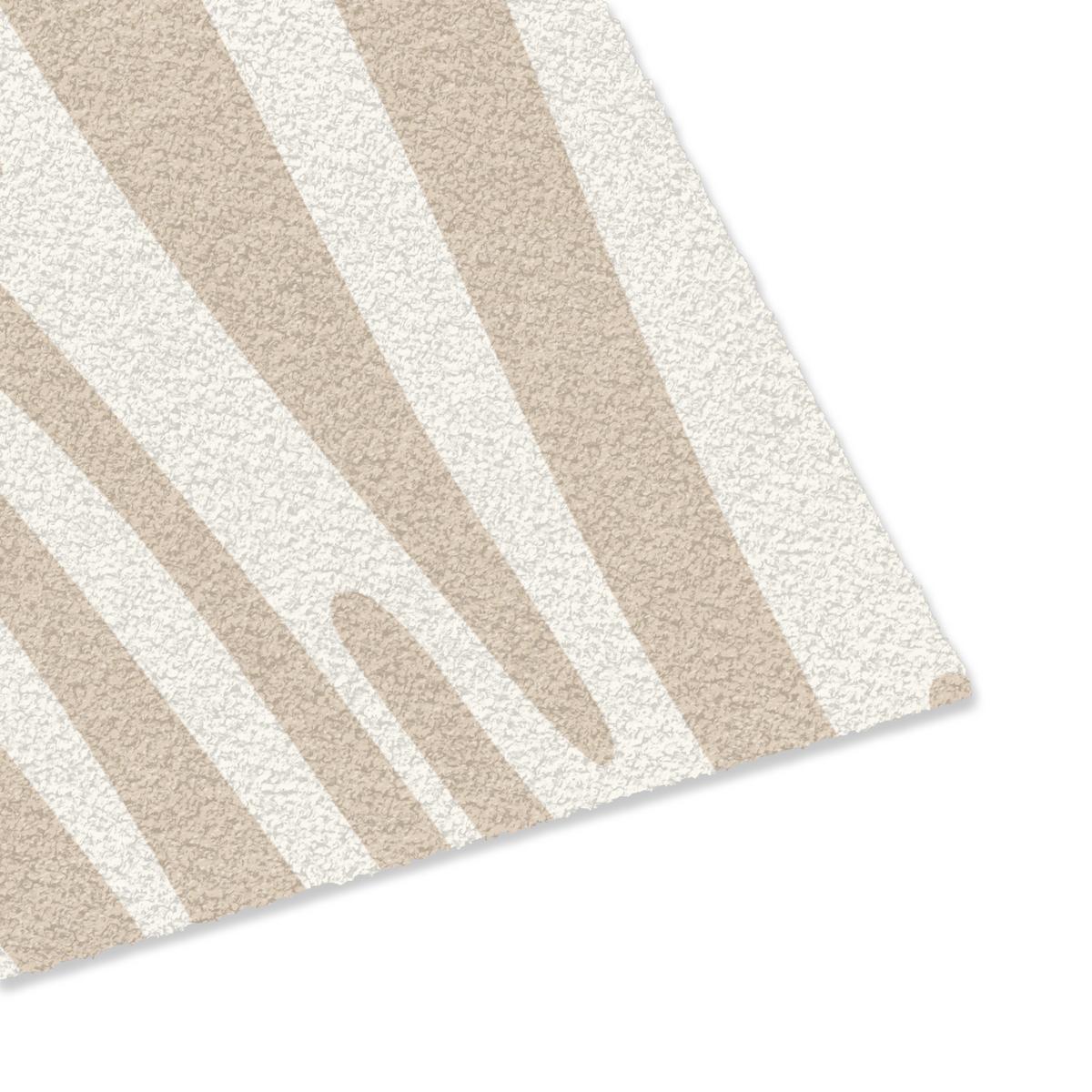 FUSSMATTE Zebramuster - Beige - Weiß - Tiermuster Schmutzfänger 60x40 cm - Beige, Kunststoff (60/0.4cm) - MuchoWow