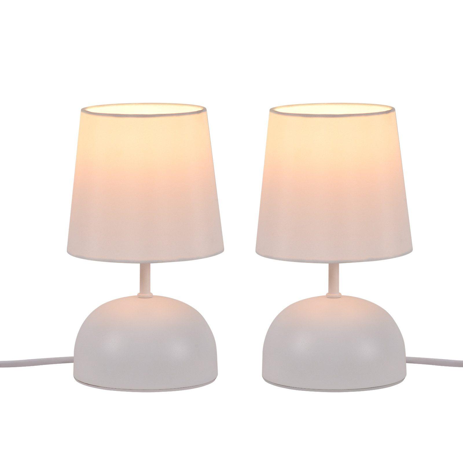 TISCHLAMPE Darius 14/14/24.5 cm - Weiß, Metall (14/14/24.5cm) - ZMH