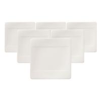 BROTTELLER Modern Grace weiß 16 x 16 cm 6er Set - Weiß, Keramik (16cm) - Villeroy & Boch
