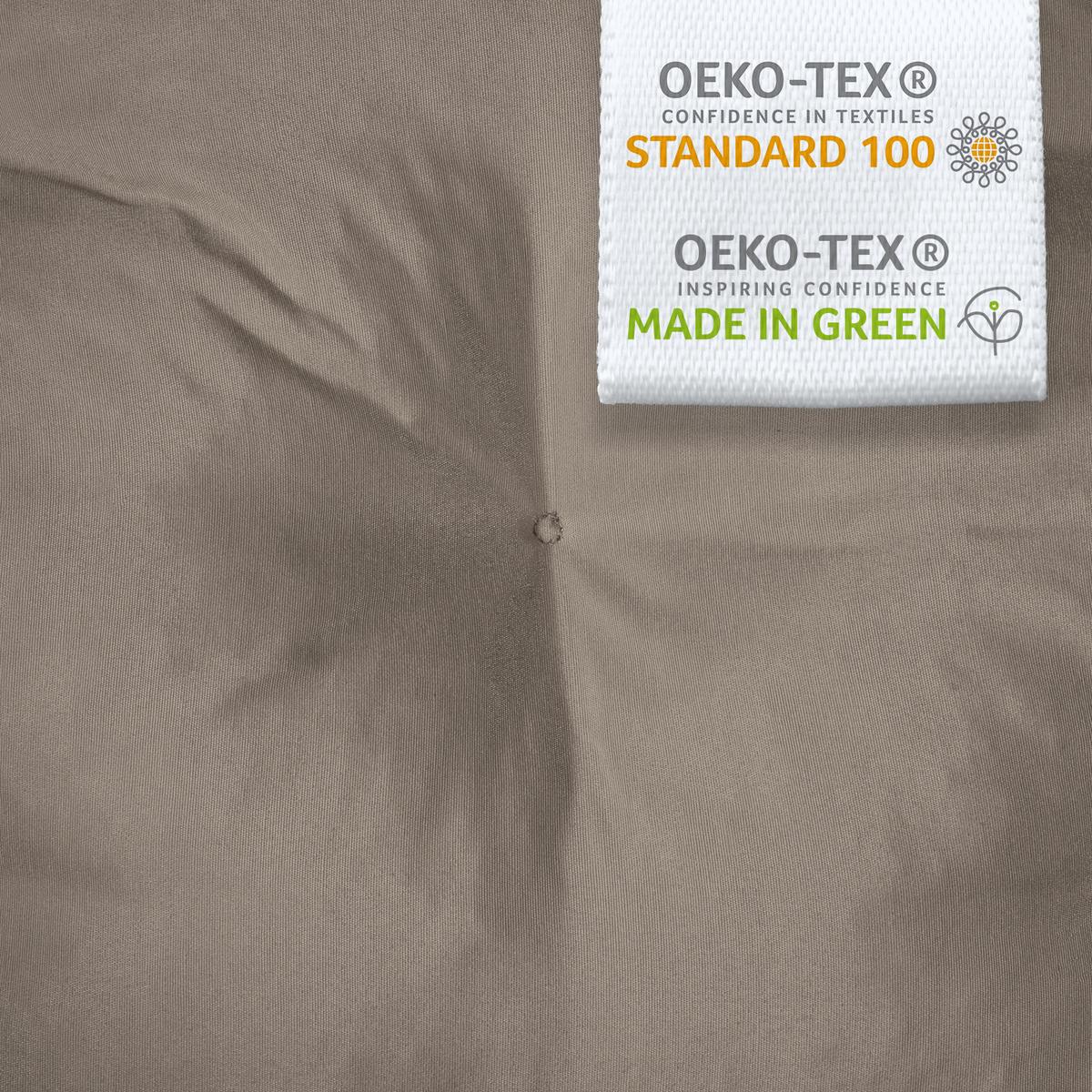 BANKPOLSTER Flair BK 120x50x8cm Taupe - Taupe, Textil (50/100cm) - Beautissu 