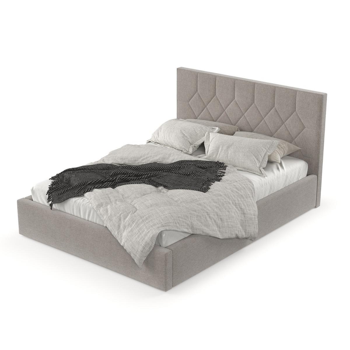 POLSTERBETT Brisa 160/200 cm Beige im Asti Stoff - Beige/Schwarz, Holz/Holzwerkstoff (160/200cm) - AltaBeds