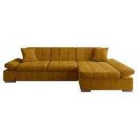 ECKSOFA Malwi Cord, Seite: Rechts - Bronzefarben, Holz/Textil (278/161cm) - MIRJAN24
