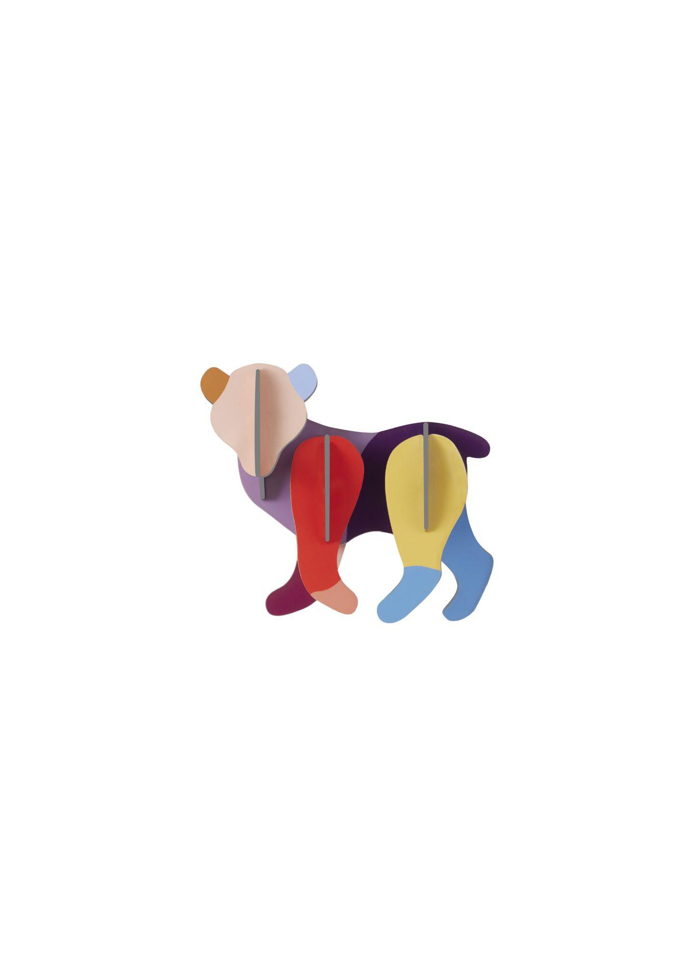 WANDSKULPTUR Bunt 3,2/6,8 cm - Multicolor, Wellpappe (0.05/6.8/9cm) - Studio Roof