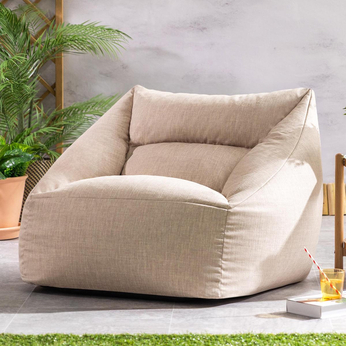 SITZSACK Outdoor-Sessel Natalia - Beige, Textil (97/35/84cm) - icon