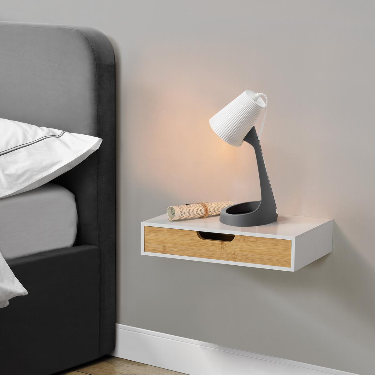 WANDREGAL Bokn - Weiß, Holz (40/8/24cm) - [en.casa]