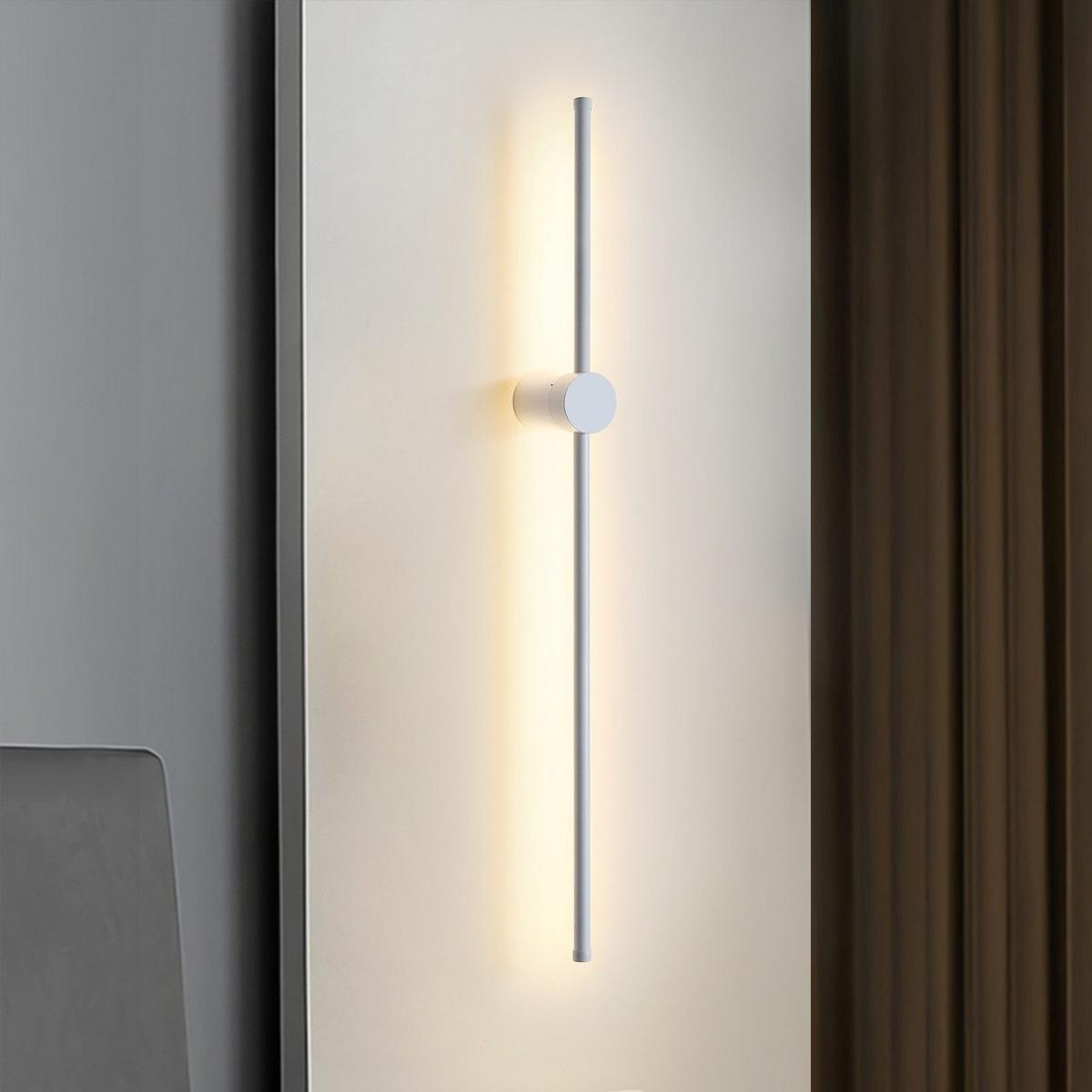LED - WANDLEUCHTE Meerthion 10.0/6.0/60.0 cm - Weiß, Metall (10/6/60cm) - ZMH