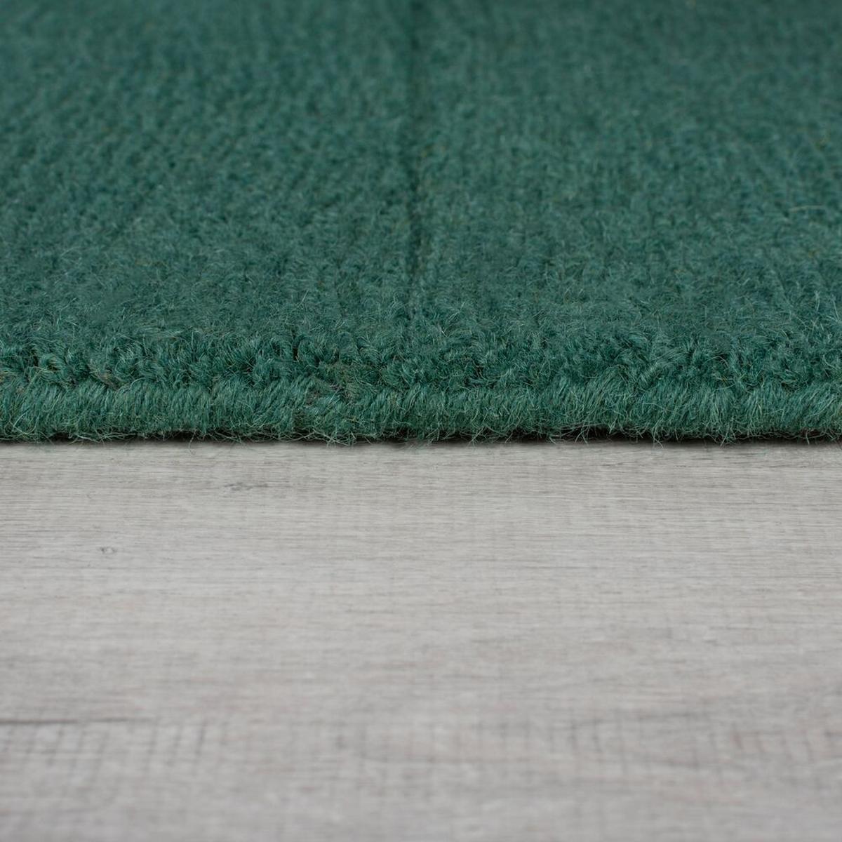 WOLLTEPPICH SID, geometrisch, Grün, 200 x 290 cm - Grün, Textil (200/290cm) - KADIMA DESIGN