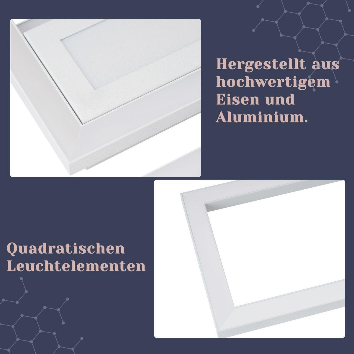 LED-DECKENLEUCHTE Mahan 17.2/95/5cm - Weiß, Metall (95/17.2/5cm) - Nettlife