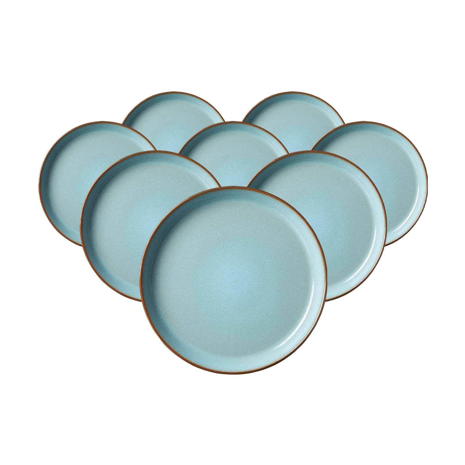 DESSERT-TELLER Visby Blau ø 20,5 cm 8er Set - Blau, Keramik (20.5cm) - Ritzenhoff Breker