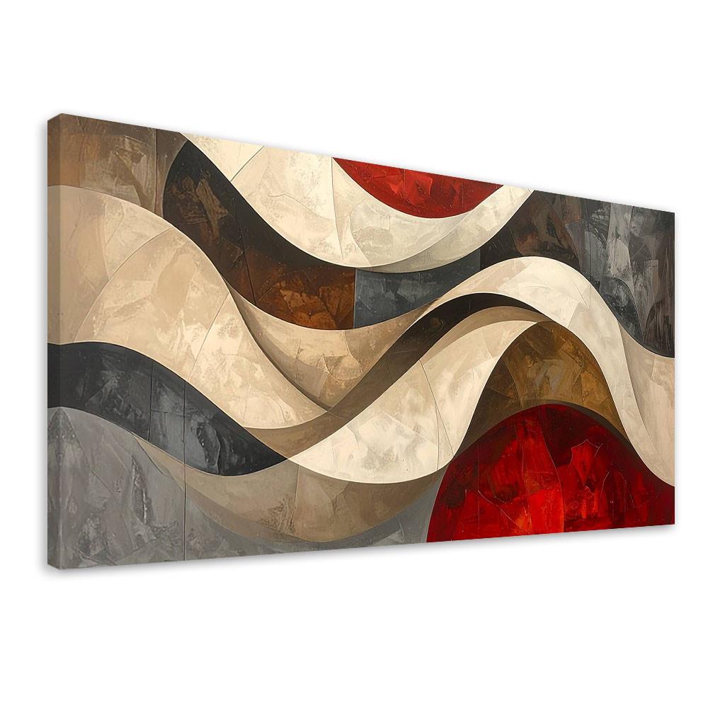LEINWANDBILD 3D und geometrisch 80x40cm - Multicolor, Textil (80/40cm) - Feeby