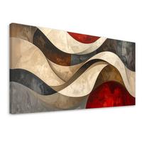 LEINWANDBILD 3D und geometrisch 80x40cm - Multicolor, Textil (80/40cm) - Feeby