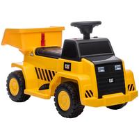 ELEKTRO Kindertraktor, Spielfahrzeug mit Scheinwerfer, Hupe für Kinder 1,5 bis 3 - Gelb, Metall (74.5/36/43.5cm) - HOMCOM