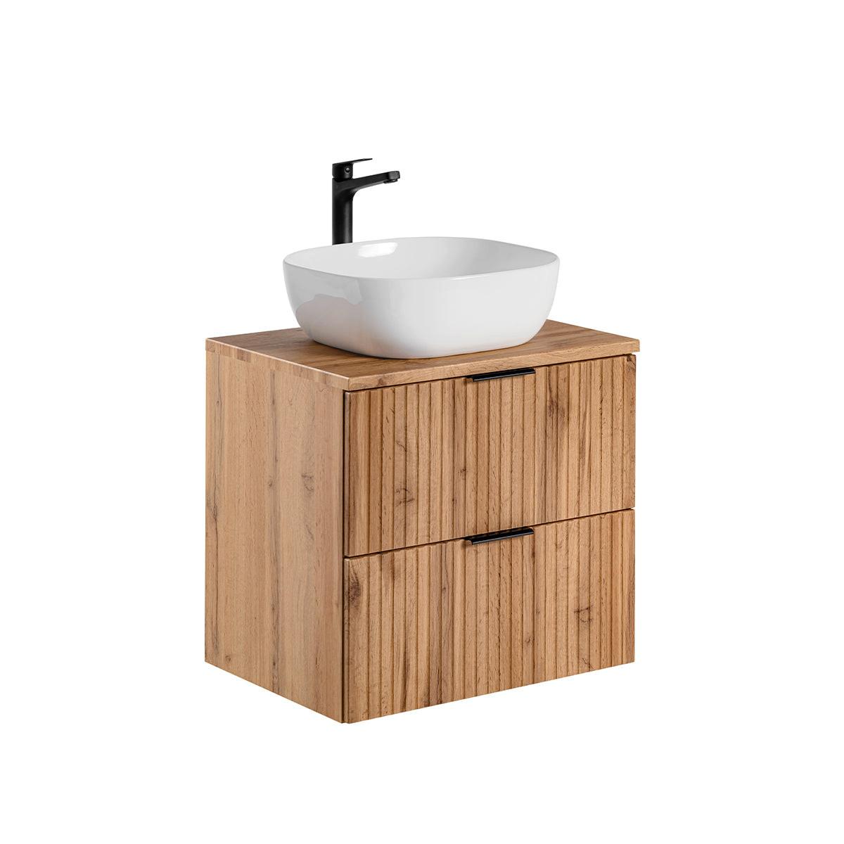 WASCHTISCH 60.6cm Adriel Holz - Braun, Holzwerkstoff (60.6/59/46cm) - Petits-meubles