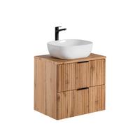 WASCHTISCH 60.6cm Adriel Holz - Braun, Holzwerkstoff (60.6/59/46cm) - Petits-meubles