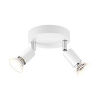 DECKENSTRAHLER Windsheim 2-flammig 12/12/10.4 cm - Weiß, Metall (12/12/10.4cm) - Nettlife