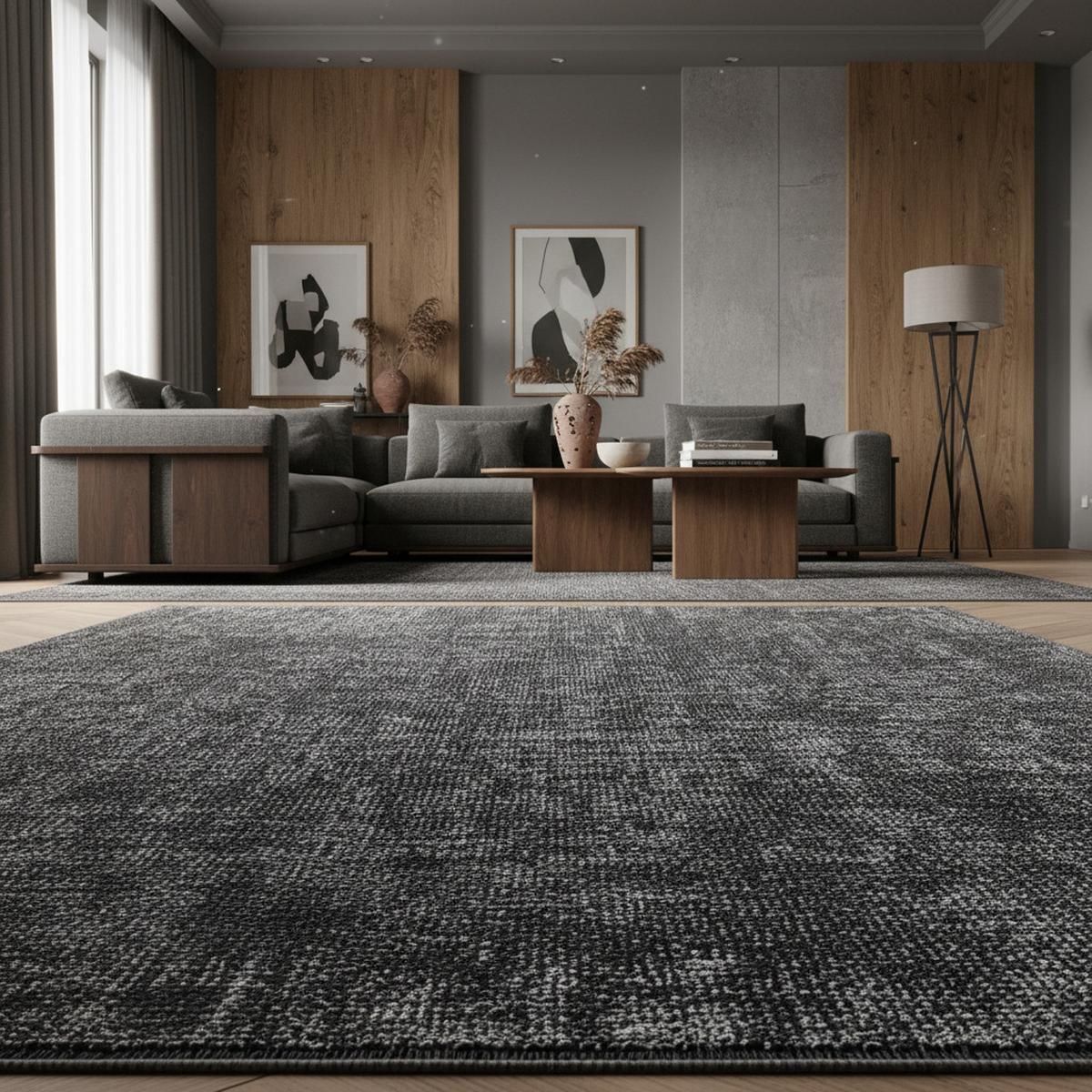 TEPPICH aus Baumwolle Waschbar KOFEL in Grau, einfarbig, 120 x 170 cm - Grau, Textil (170/120cm) - KADIMA DESIGN
