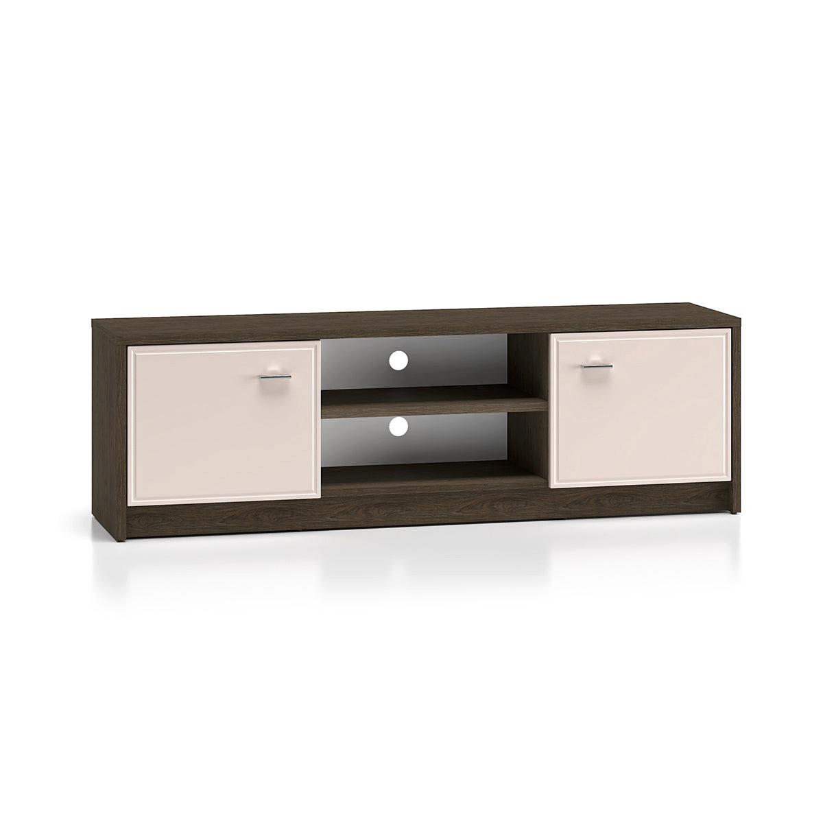 TV-MÖBEL Kaius Kaschmir und Dunkles Holz - Kaschmir, Holzwerkstoff (160/49.9/40cm) - Petits-meubles