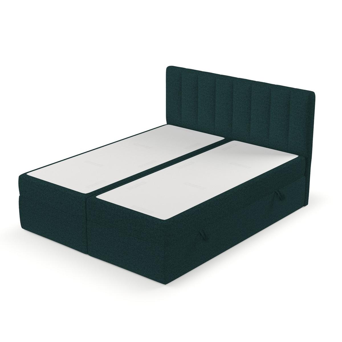BOXBETT Bari 160/200 cm Grün im Riva Stoff - Grün, Holz/Holzwerkstoff (160/200cm) - AltaBeds