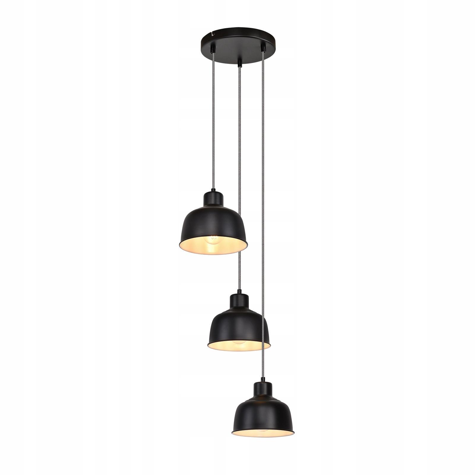 PENDELLEUCHTE Selma 3-flammig 10/18/170 cm - Schwarz, Metall (10/18/170cm) - Nettlife