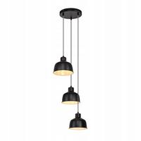 PENDELLEUCHTE Selma 3-flammig 10/18/170 cm - Schwarz, Metall (10/18/170cm) - Nettlife