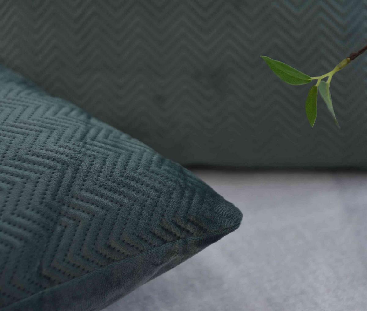 DEKOKISSEN Greta 45x45 cm Grün - Grün, Textil (45/45cm)