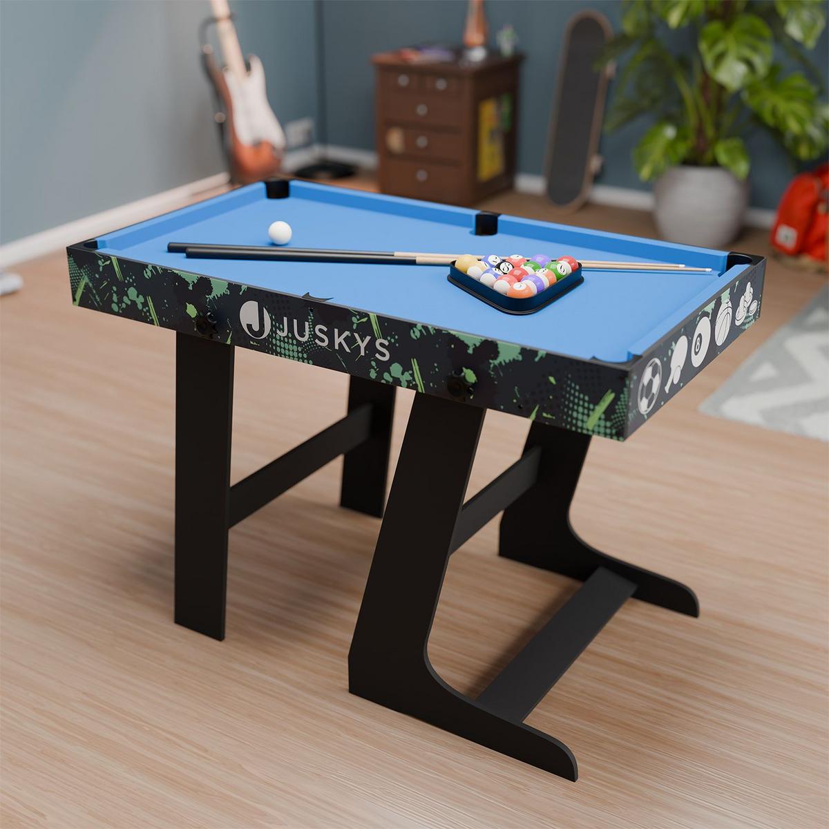 SPIELTISCH Ballzauber 5-in-1 inkl Zubehör - Multicolor, Holz (61/82/122cm) - Juskys