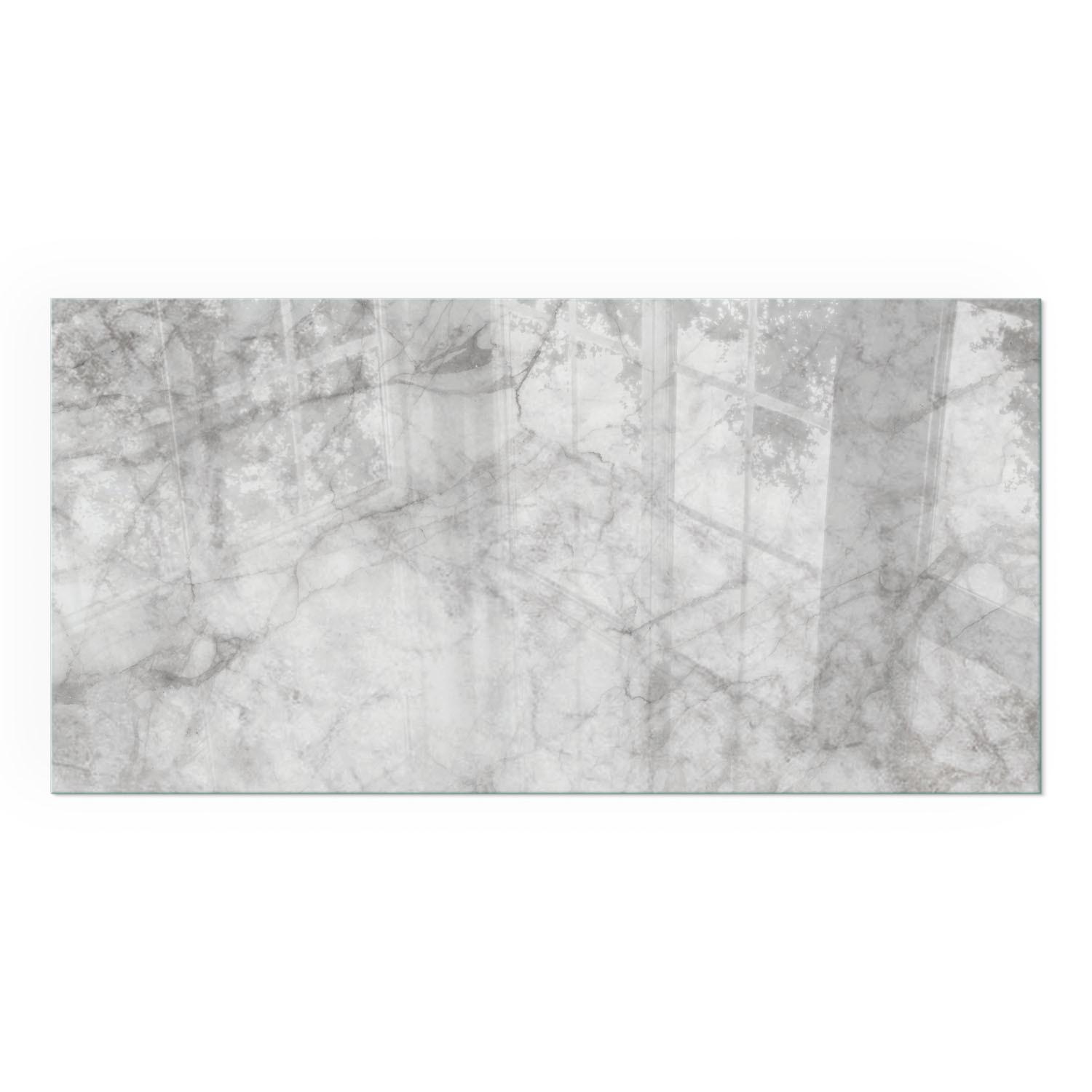 GLASPLATTE für Kamin 100x50 cm - Grau, Glas (100/50/0.4cm) - TULUP