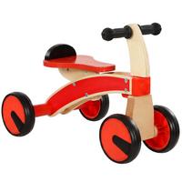 KINDER-RUTSCHAUTO Buchenholz Sperrholz Rot - Rot, Holz (52/33/38.5cm) - AIYAPLAY