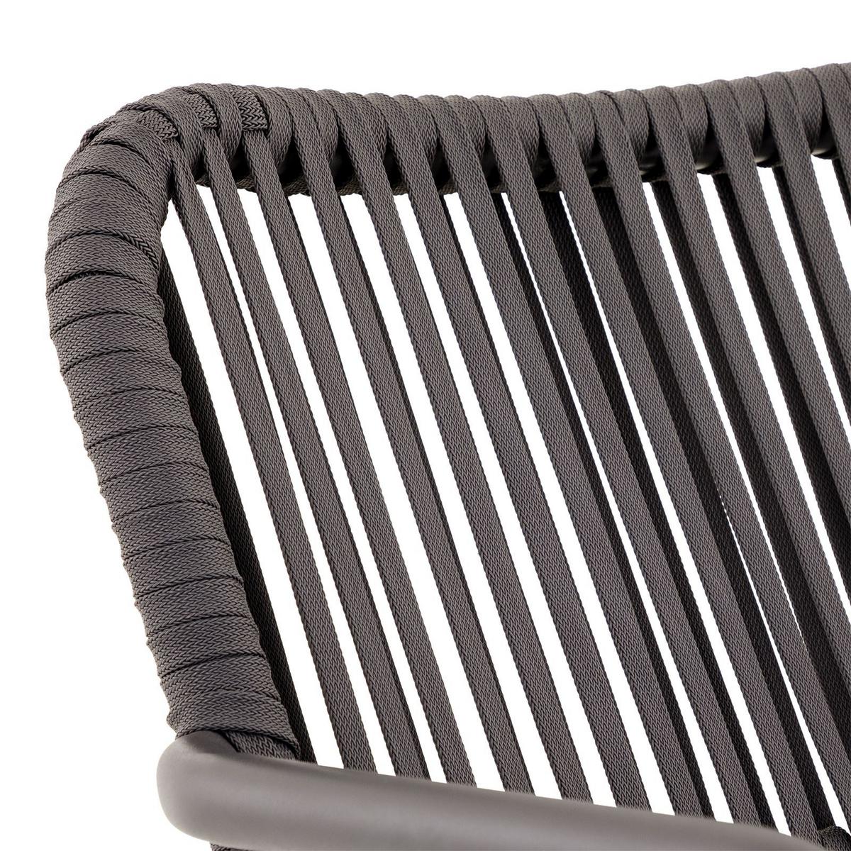 GARTENSTÜHLE VOLONTE 6er-Set grau - Grau, Textil (56/81/65cm) - IDIMEX